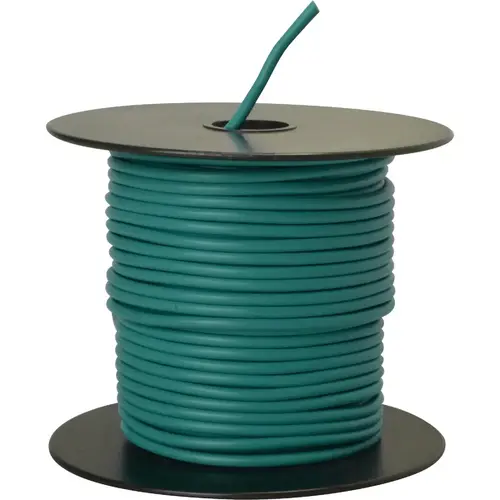 100 Ft. 14 Ga. PVC-Coated Primary Wire, Green 100 Ft. 14 Ga. PVC-Coated Primary Wire, Green