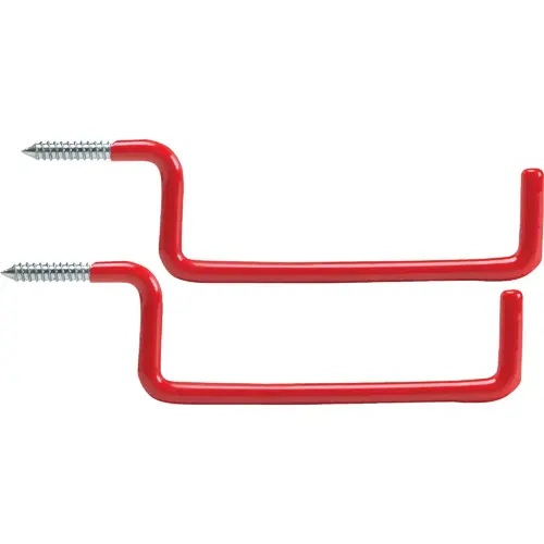 Screw-In Vinyl Coated Ladder Hanger Red - pack of 2 Screw-In Vinyl Coated Ladder Hanger Red - pack of 2