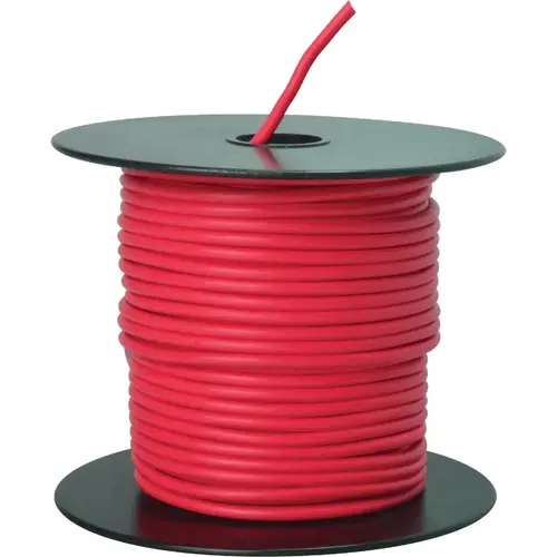 100 Ft. 14 Ga. PVC-Coated Primary Wire, Red 100 Ft. 14 Ga. PVC-Coated Primary Wire, Red