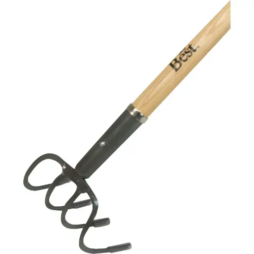 4-Tine 53 In. Wood Handle Garden Cultivator 4-Tine 53 In. Wood Handle Garden Cultivator