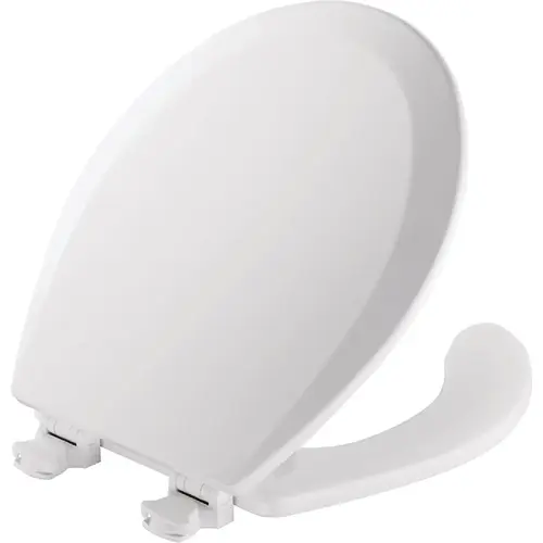 Round Open Front White Toilet Seat with Cover Round Open Front White Toilet Seat with Cover