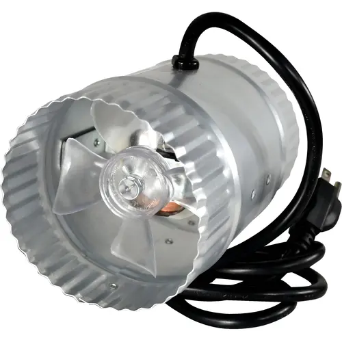 65 to 80 CFM 4 In. In-Line Duct Air Booster Fan 65 to 80 CFM 4 In. In-Line Duct Air Booster Fan