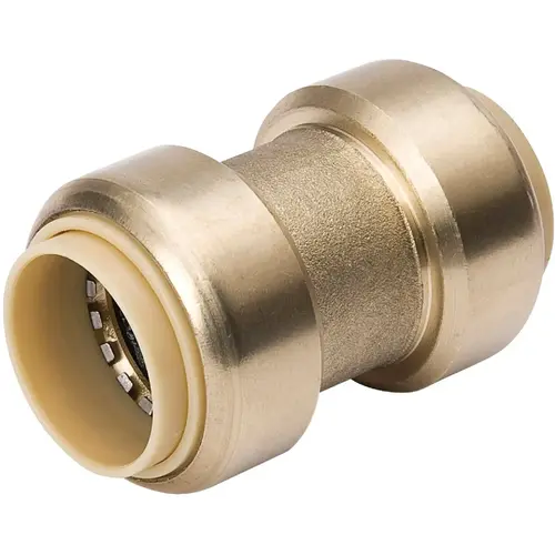 ProLine 1/2 In. PF Brass Push Fit Coupling ProLine 1/2 In. PF Brass Push Fit Coupling