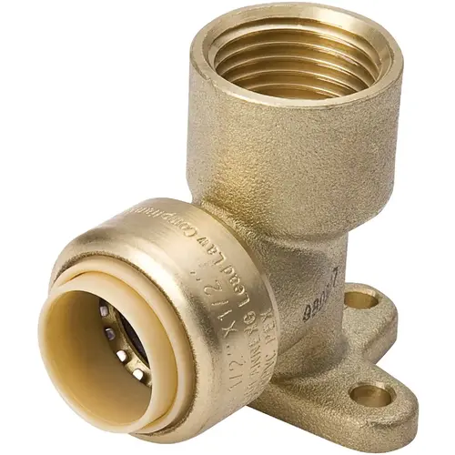ProLine 1/2 In. PF Brass Push Fit 90 Drop Ear Elbow ProLine 1/2 In. PF Brass Push Fit 90 Drop Ear Elbow