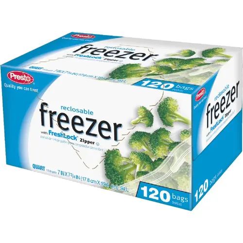 1 Qt. Reclosable Freezer Bag (120 Count)