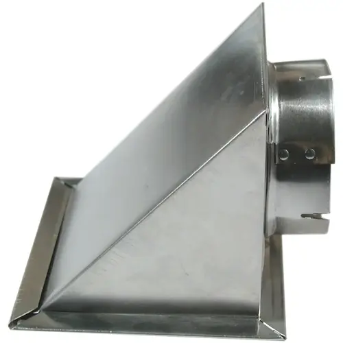 4 In. Aluminum Dryer Eave & Soffit Vent Silver