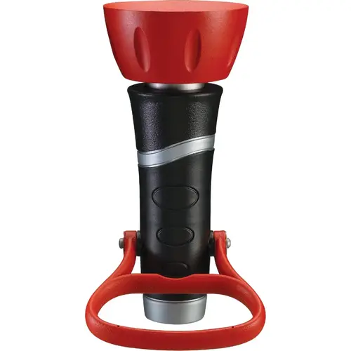 Pro Full Flow Metal Fireman Nozzle Red & Black Pro Full Flow Metal Fireman Nozzle Red & Black