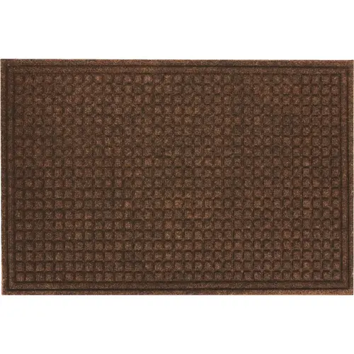 Apache Textures Walnut 24 In. x 36 In. Carpet/Recycled Rubber Door Mat