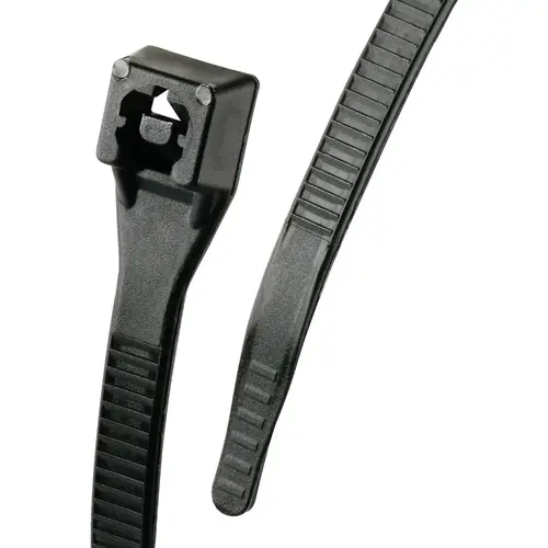 Xtreme Ties 8 In. x 0.08 In. Black Nylon Cable Tie - pack of 100 Xtreme Ties 8 In. x 0.08 In. Black Nylon Cable Tie - pack of 100