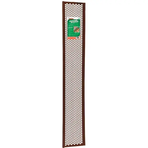 6-1/2 In. x 3 Ft. Brown Vinyl Snap-In Gutter Screen