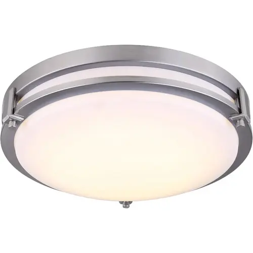 Gilda 12-1/2 In. Brushed Nickel LED Flush Mount Light Fixture Gilda 12-1/2 In. Brushed Nickel LED Flush Mount Light Fixture