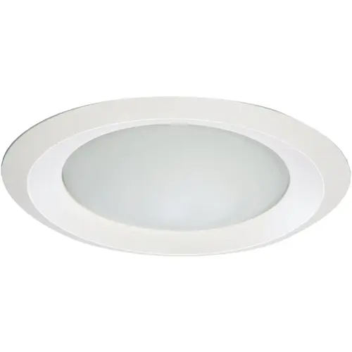 6 In. White Disc Frosted Glass Lens Recessed Light Fixture Trim - pack of 6 6 In. White Disc Frosted Glass Lens Recessed Light Fixture Trim - pack of 6