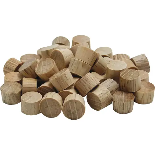3/8 In. Oak Flat Head Plug (50-Count) 3/8 In. Oak Flat Head Plug (50-Count)