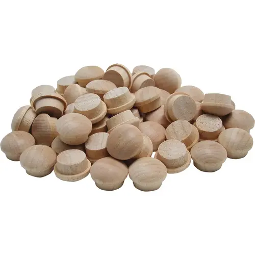 3/8 In. Hardwood Round Head Button Plug (50-Count)