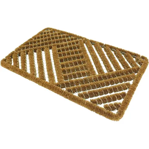 Americo Brush Maiden 18 In. x 30 In. Boot Scraper Mat Tan