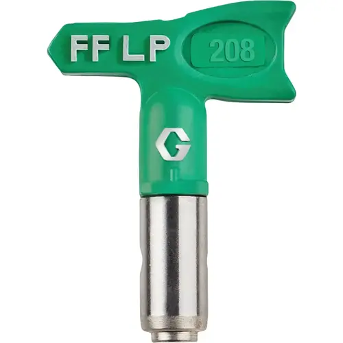Fine Finish Low Pressure FFLP RAC X 208 SwitchTip 4 In. .008 Airless Spray Tip Silver/Green Fine Finish Low Pressure FFLP RAC X 208 SwitchTip 4 In. .008 Airless Spray Tip Silver/Green