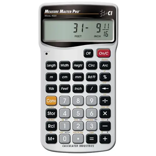 11-Digit (7 normal, 4 Fractions) with Full Annunciators 30 Function Handheld Calculator