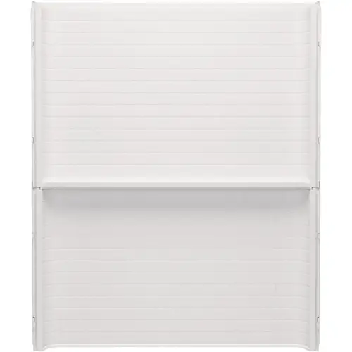 Traverse 60 In. x 72.25 In. Alcove Shower Back Wall, White