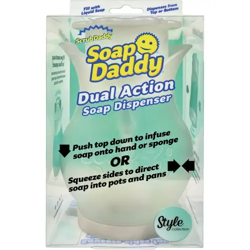 Soap Daddy Style Collection Soap Dispenser White Soap Daddy Style Collection Soap Dispenser White