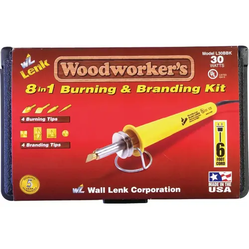 Woodworker's 30W 8-in-1 Branding & Wood Burning Kit