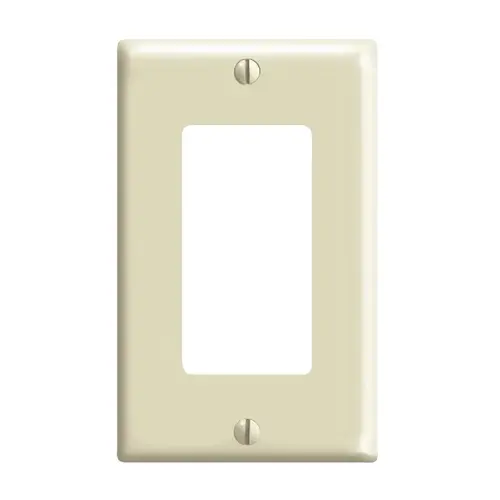 Decora 1-Gang Nylon Rocker Decorator Wall Plate, Ivory