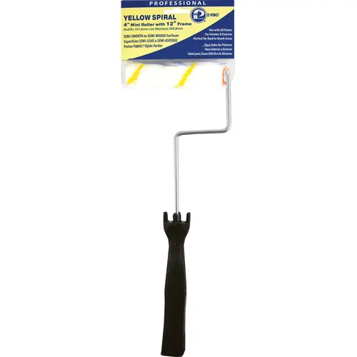 Z-Pro 4 In. x 1/2 In. Semi-Rough Woven Paint Roller Cover & Frame Z-Pro 4 In. x 1/2 In. Semi-Rough Woven Paint Roller Cover & Frame