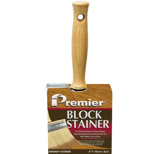 4 In. Professional Bristle Block Stain Brush 4 In. Professional Bristle Block Stain Brush