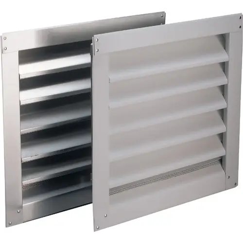 8" x 8" Square White Gable Attic Vent