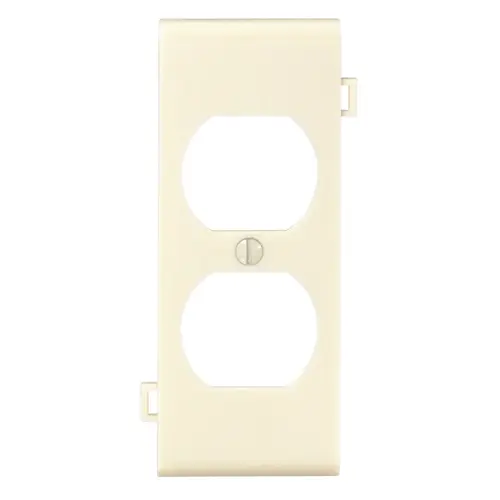Duplex Center Sectional 1-Gang Plastic Outlet Wall Plate, Ivory Duplex Center Sectional 1-Gang Plastic Outlet Wall Plate, Ivory