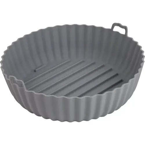 Smoke Silicone Pan for Air Fryer Gray Smoke Silicone Pan for Air Fryer Gray