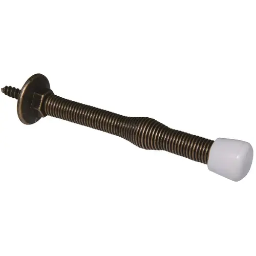 3 In. Oil Rubbed Bronze Plastic Tip Spring Door Stop 3 In. Oil Rubbed Bronze Plastic Tip Spring Door Stop