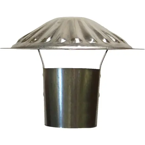 Galvanized Steel 3 In. x 6-3/4 In. Vent Pipe Cap