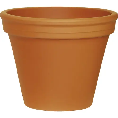 9.8 In. Red Terra Cotta Clay Standard Planter