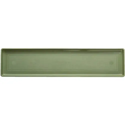 Countryside 30 In. Sage Plastic Flower Box Tray Countryside 30 In. Sage Plastic Flower Box Tray