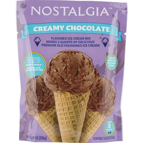 8 Oz. Chocolate Individual Ice Cream Packet