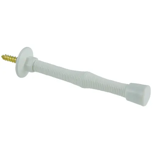 3 In. White Plastic Tip Spring Door Stop 3 In. White Plastic Tip Spring Door Stop