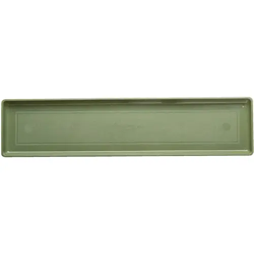 Countryside 24 In. Sage Plastic Flower Box Tray