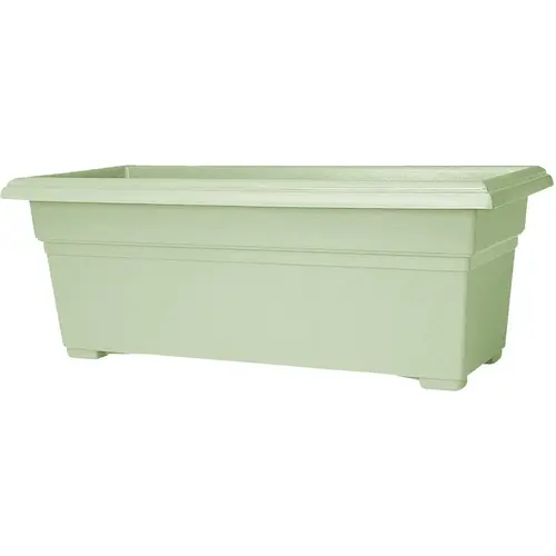 Countryside 30 In. Plastic Sage Flower Box Planter Countryside 30 In. Plastic Sage Flower Box Planter