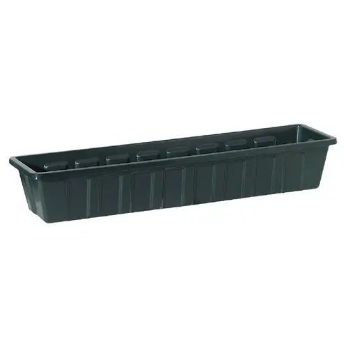Poly-Pro 30 In. Polypropylene Hunter Green Flower Box Planter Poly-Pro 30 In. Polypropylene Hunter Green Flower Box Planter