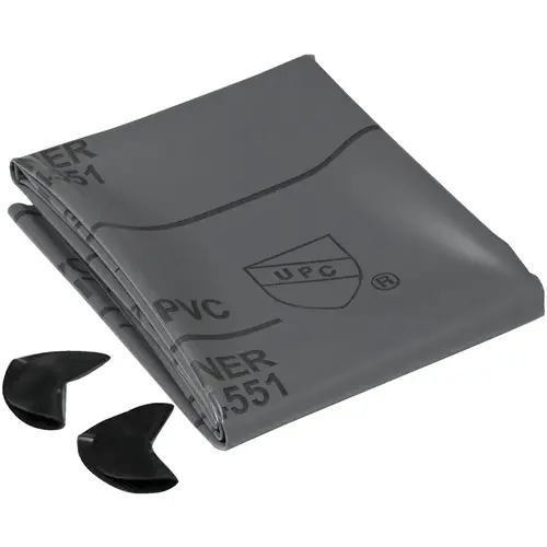 5 Ft. x 6 Ft. 40 mil Gray Pre-Cut Shower Pan Liner Kit