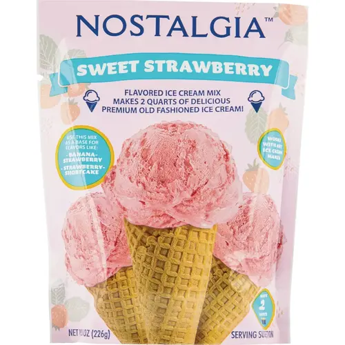 8 Oz. Strawberry Individual Ice Cream Packet