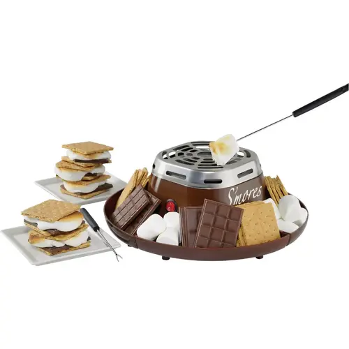 Indoor Electric Stainless Steel S'mores Maker Silver