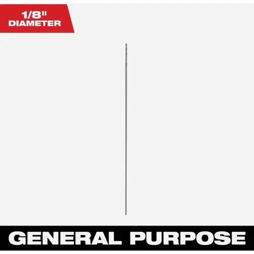 1/8 In. x 12 In. Black Oxide Extended Length Drill Bit 1/8 In. x 12 In. Black Oxide Extended Length Drill Bit