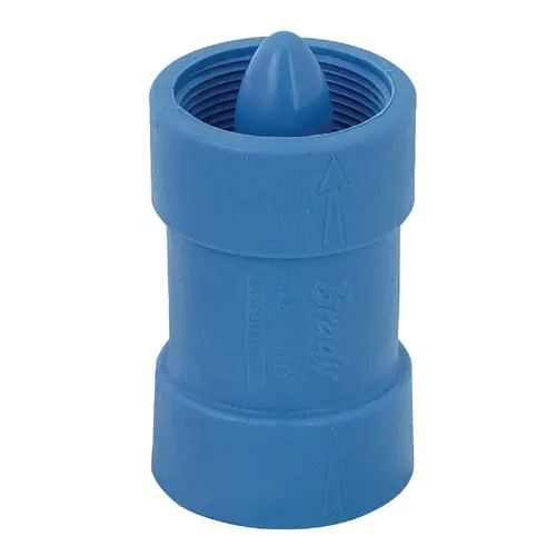 Brady 1-1/2 In. Acetal Polymer Spring Loaded Check Valve