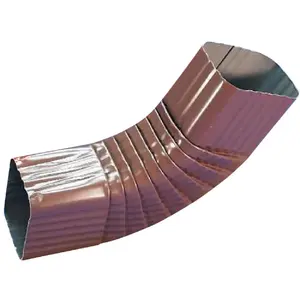 Spectra Metal 3BELRTB 2 x 3 In. Aluminum Brown Side Downspout Elbow