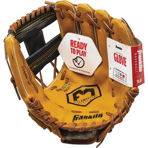 Field Master Series 11 In. Youth Right-Handed Thrower Baseball Glove Tan/Brown Field Master Series 11 In. Youth Right-Handed Thrower Baseball Glove Tan/Brown