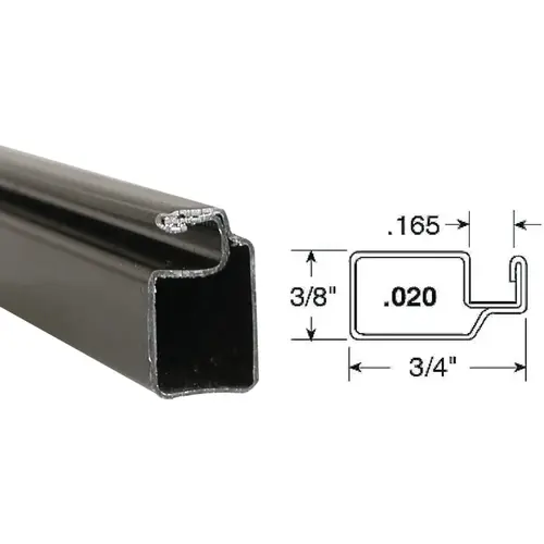 Make-2-Fit 3/4 x 3/8 x 94 Bronze Aluminum Screen Frame - pack of 20 Make-2-Fit 3/4 x 3/8 x 94 Bronze Aluminum Screen Frame - pack of 20