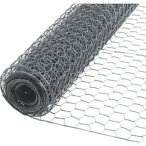 UNBRANDED 760041 1/2 In. x 24 In. H. x 25 Ft. L. Hexagonal Wire Poultry Netting
