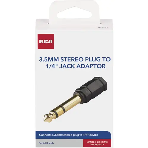 1/4 In. Plug to 3.5mm Jack Adapter Audio Adapter 1/4 In. Plug to 3.5mm Jack Adapter Audio Adapter