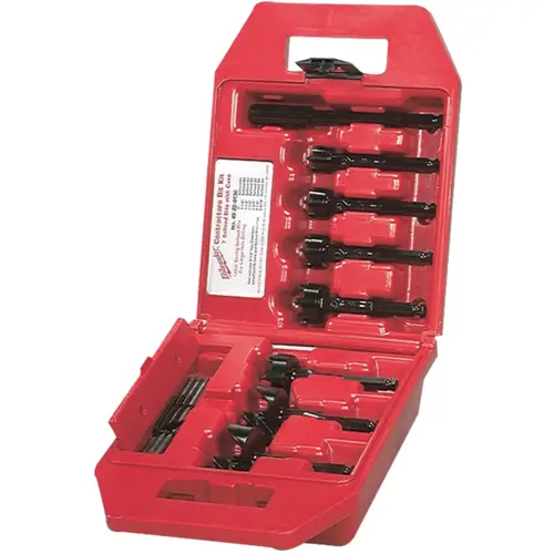 Drill Bit Set: Auger Drill Bits, High Speed Steel Bright/Uncoated Drill Bit Set: Auger Drill Bits, High Speed Steel Bright/Uncoated